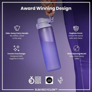 Ion8 Water Bottle 500 Ml 18 Oz Leak Proof Easy To Open Secure Lock Dishwasher Sa