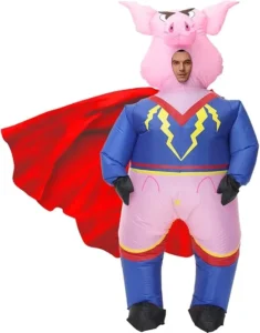Jashke Inflatable Pig Costume Super Pig Costume Pink Costume Adult Inflatable Ha