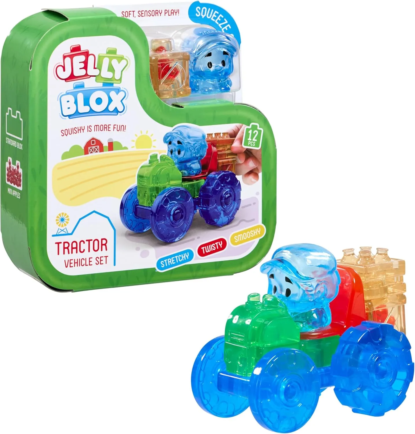 Jelly Blox Tractor Vehicle Set Squishy Is More Fun Unique Squishy Building Syste