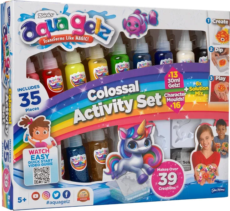John Adams Aqua Gelz Colossal Activity Set Create A Magical Colourful World Make