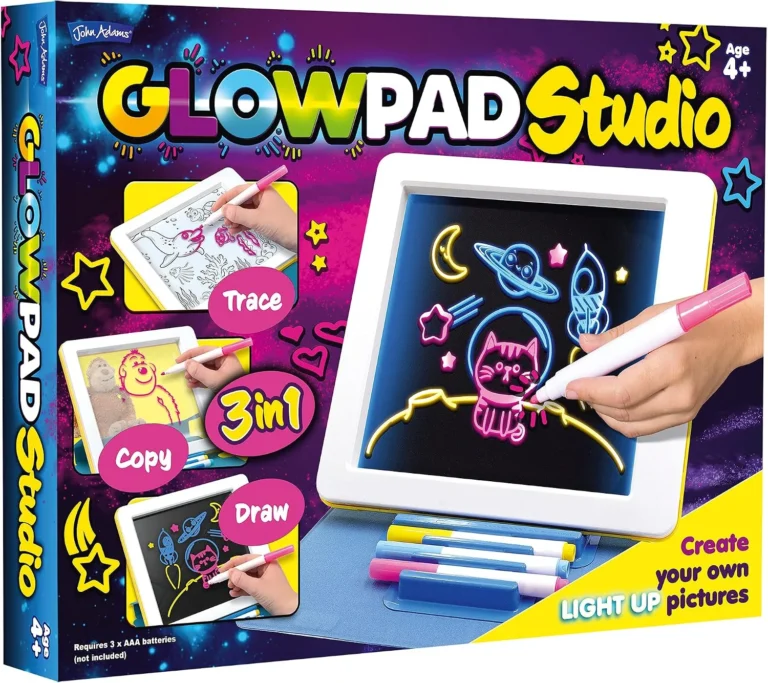 John Adams Glowpad 3 In 1 Studio Create Your Own Light Up Pictures Arts And Craf