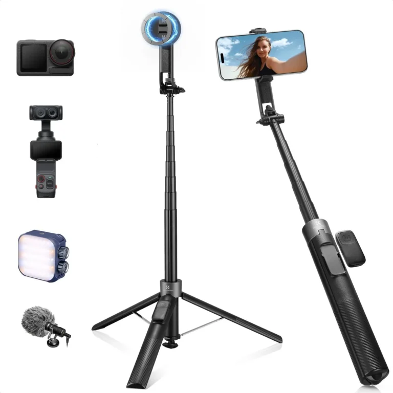 K And F Concept 180cm 72 Selfie Stick For Iphone Phone Tripod Black