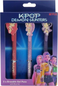 K Pop Demon Hunters Erasable Gel Pen 3 Pack Official Licensed Anime K Pop Statio