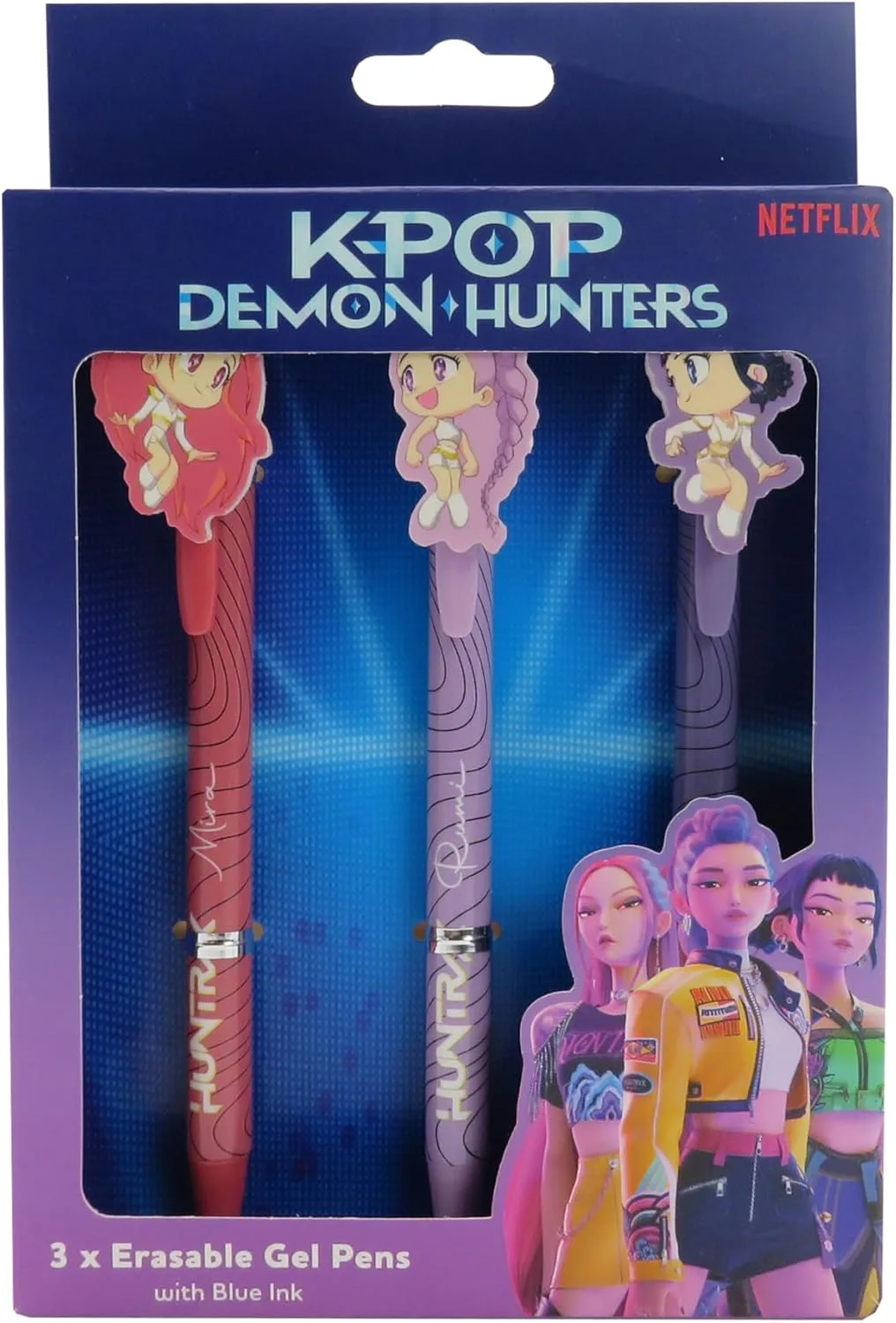 K Pop Demon Hunters Erasable Gel Pen 3 Pack Official Licensed Anime K Pop Statio