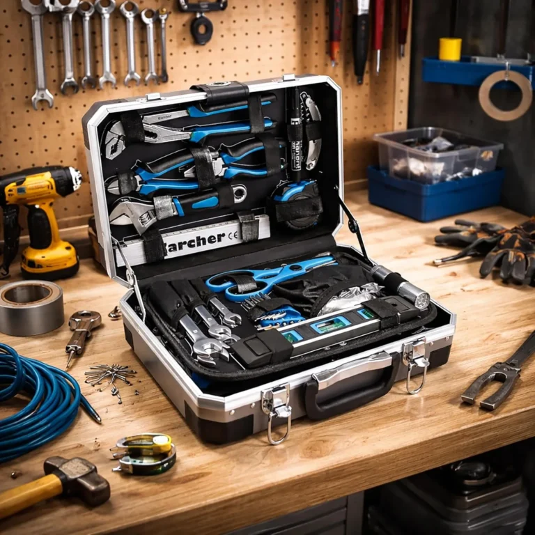 Karcher Tool Box 114 Piece Tool Set I Tool Set Made Of Chrome Vanadium And Carbo