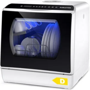 Karlxtom Table Top Dishwasher 6 Programs Mini Dishwasher With Touch Control Auto