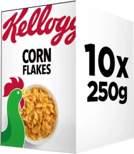 Kellogg S Corn Flakes Breakfast Cereal 10 X 250g