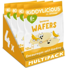 Kiddylicious Banana Wafers Gluten And Dairy Free Kids Snack Suitable For 6 Month