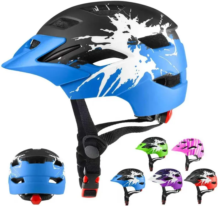 Kids Bike Helmet Kids Helmet With Led Light For Boys Girls Age 5 14