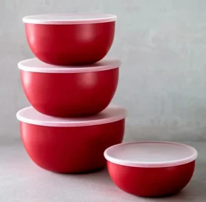 Kitchenaid Plastic Prep Bowls For Kitchen Storage And Organisation Set Of 4 With