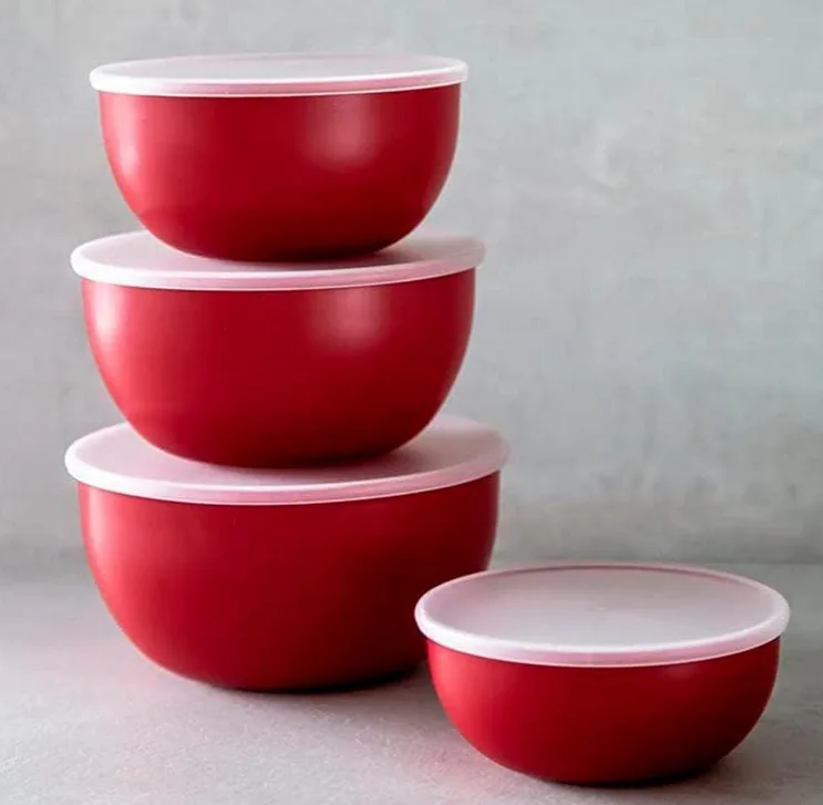 Kitchenaid Plastic Prep Bowls For Kitchen Storage And Organisation Set Of 4 With