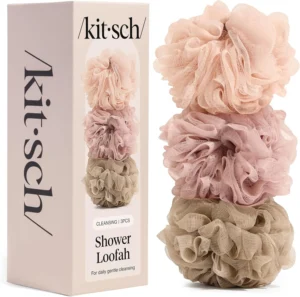 Kitsch Shower Loofah 3pc Set Ballet