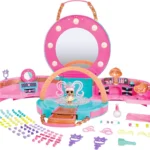 L.O.L. Surprise! Hair Beads Salon Playset - Comes with 1 Doll and 100 Beads, Also Includes Hair Ties, Mirror, and More Surprises, Present for Kids Ages 4+