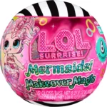 L.O.L. Surprise! Mermaids Makeover Magic Tots - DIY Wearable Lip Gloss for You and Your Doll, Mix and Create Makeup, Fun Water Play, 6 Dolls to Collect - for Ages 4+ Years
