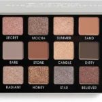 Lamora Attraction Eyeshadow Palette - Soft Warm Brown Shimmer Matte Shades