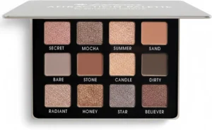Lamora Attraction Eyeshadow Palette Soft Warm Brown Shimmer Matte Shades