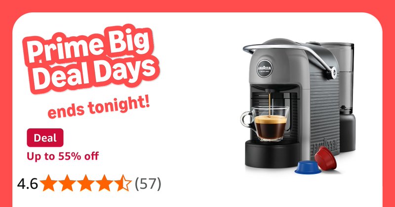 Lavazza A Modo Mio Jolie Evo Coffee Capsule Machine Ideal For Espresso