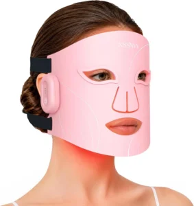 Led Face Mask Light Therapy Cordless With Red Blue Amber And 850nm Nir