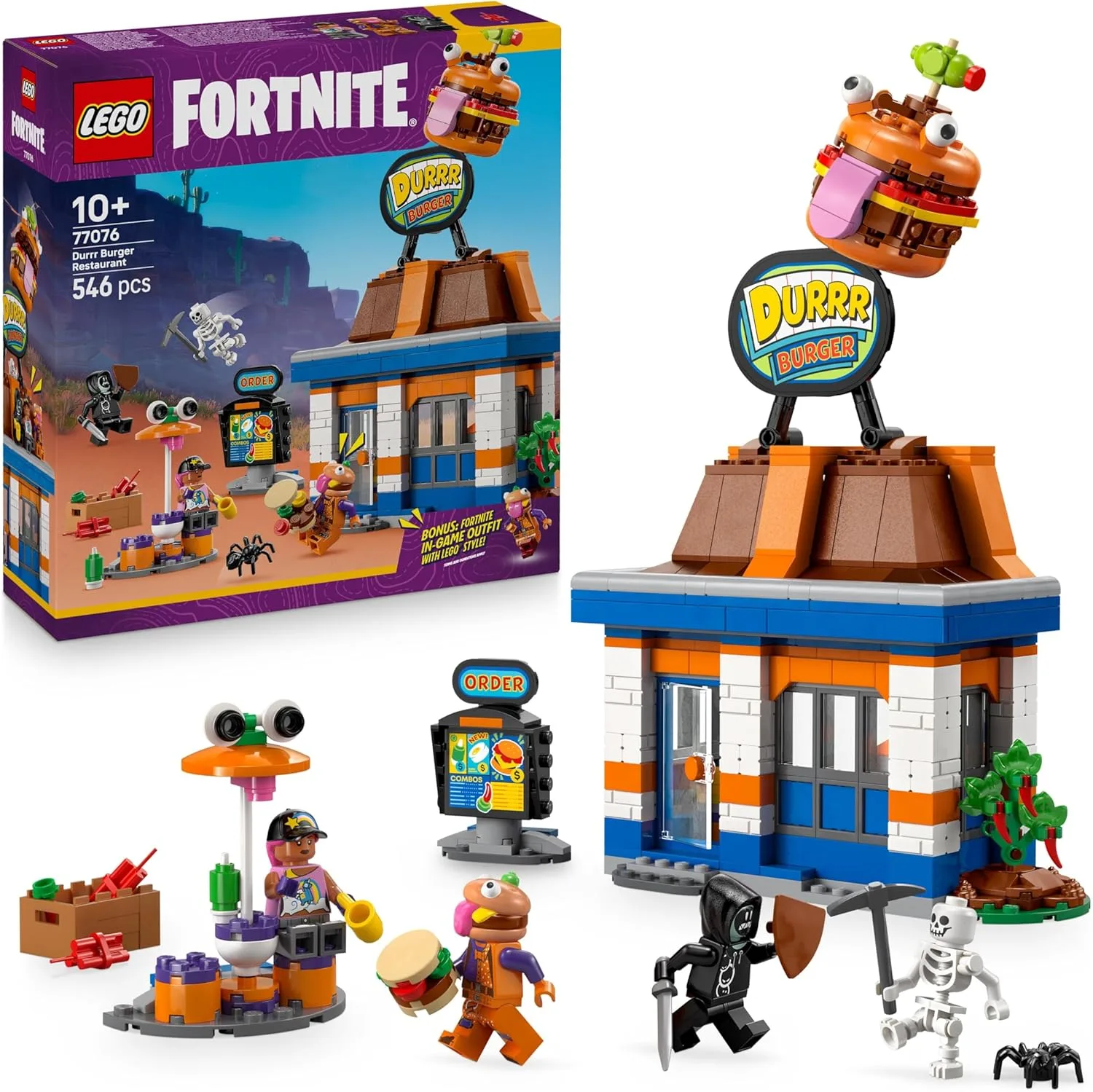 LEGO Fortnite Durrr Burger Restaurant 77076