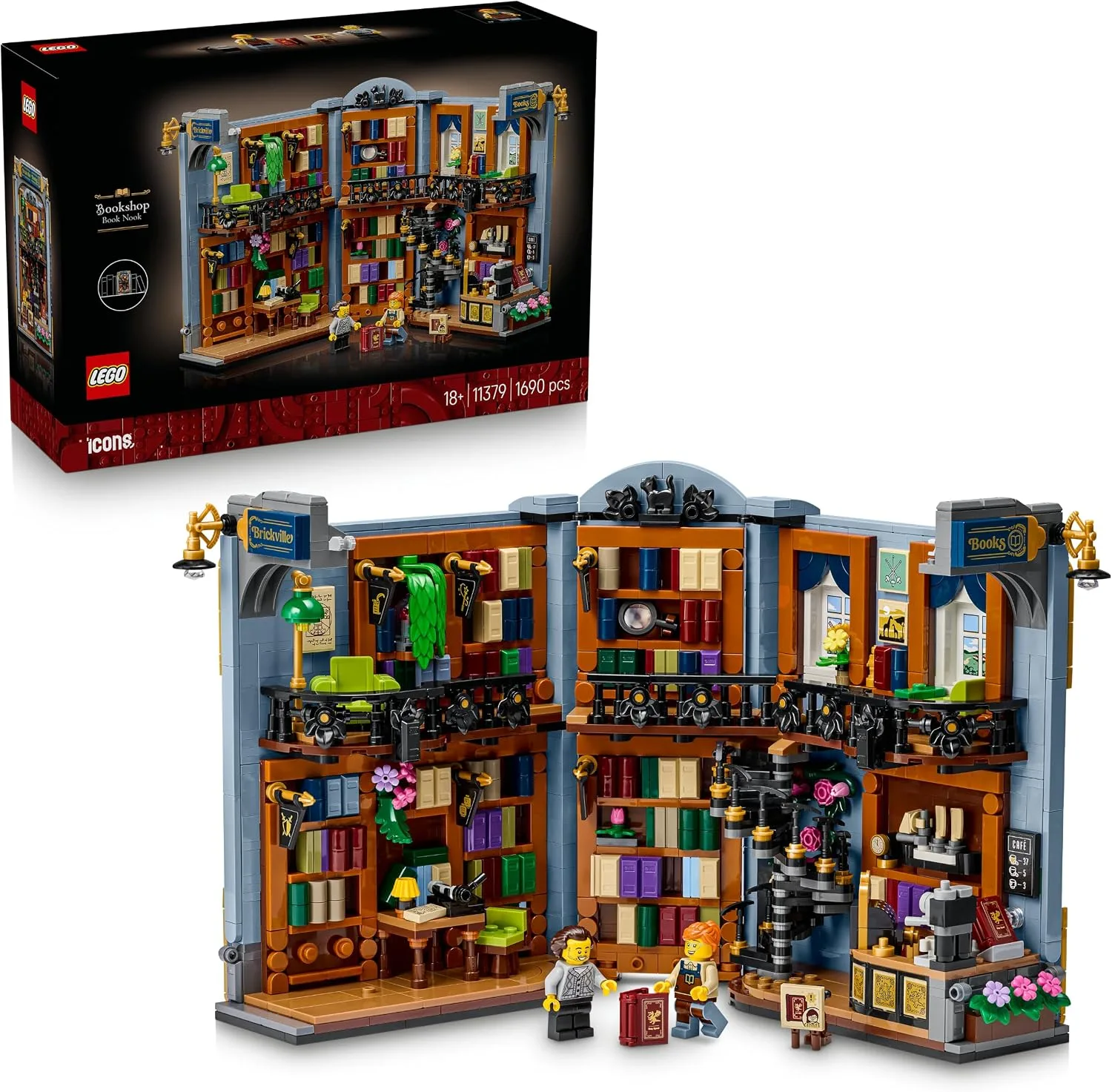 LEGO Icons Bookshop Book Nook 11379