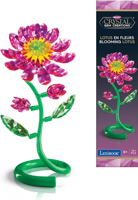 Lexibook Crystal Gem Lotus Flower Green Rose Crss61