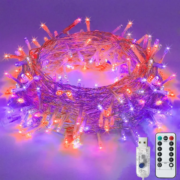 Lezonic Halloween String Lights 12m 120led Outdoor Fairy Lights Waterproof