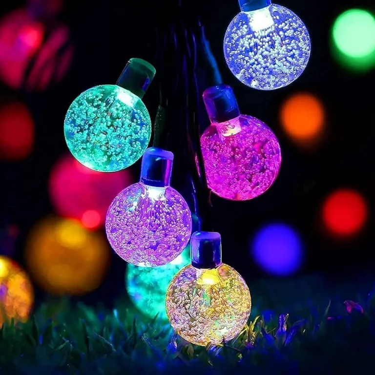 Lezonic Solar Fairy Lights Outdoor Waterproof 50led Solar Garden Lights