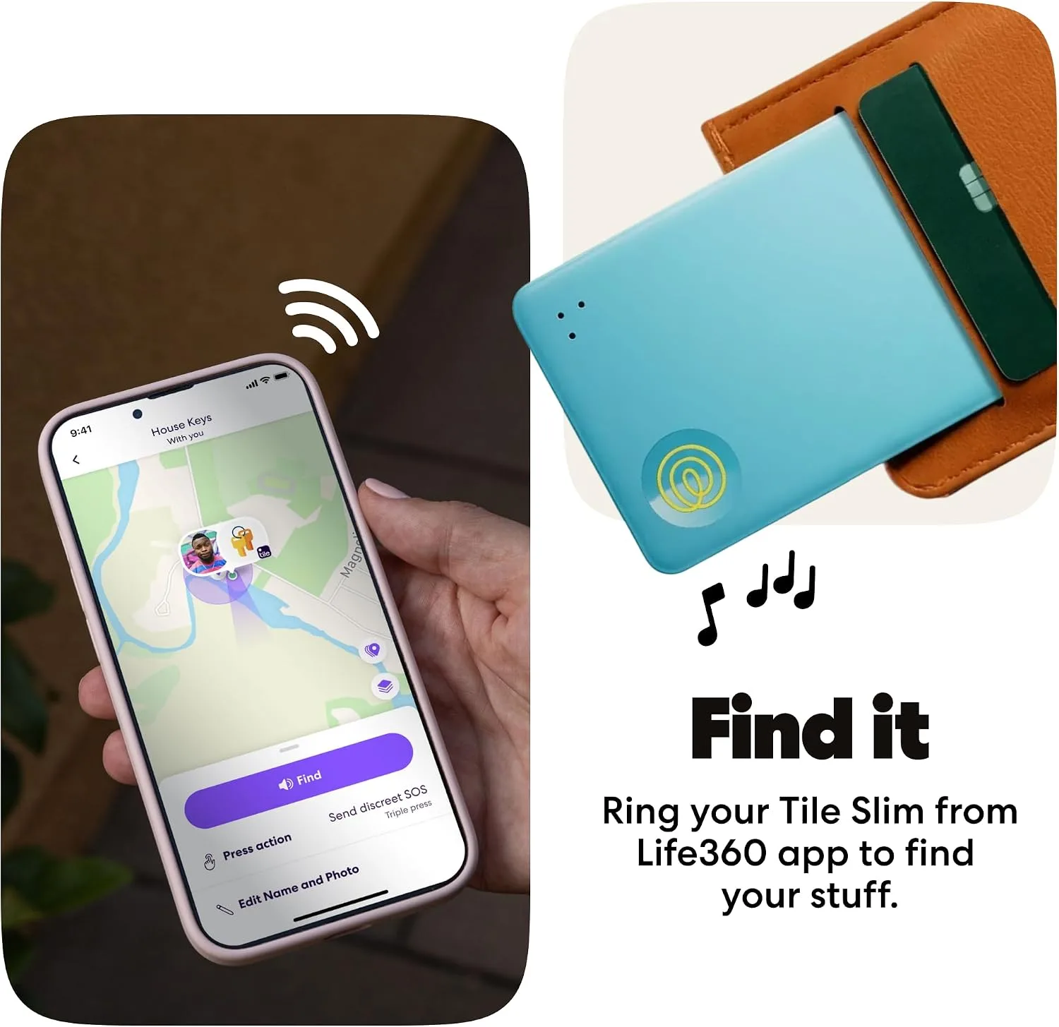 Life360 Tile Slim Wallet Finder Bluetooth Tracker And Item Locator For Luggage T