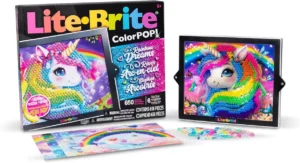 Lite Brite Basic Fun Colour Pop Rainbow Dreams Light Up Creative Toy With 6 Temp