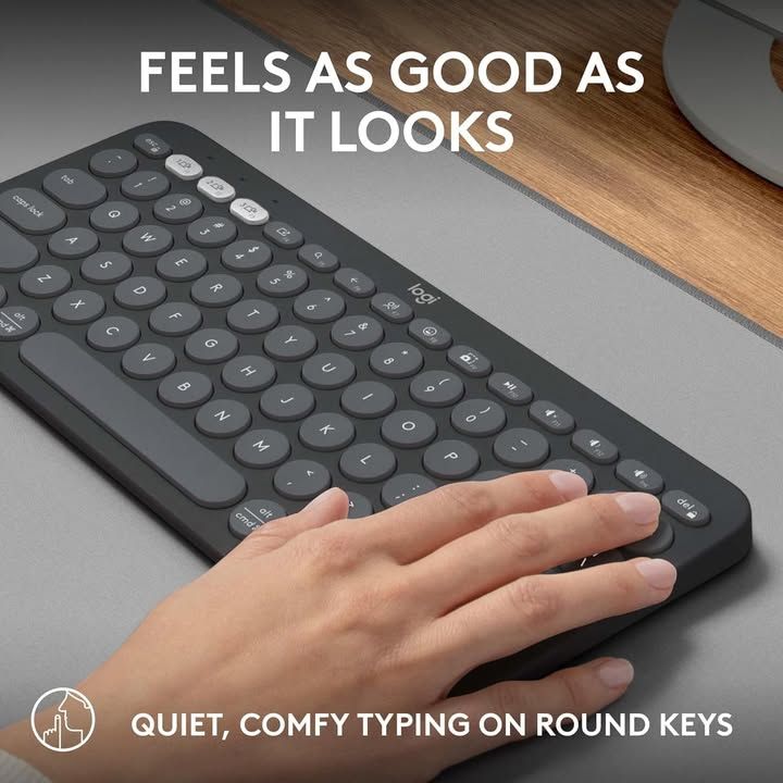 Logitech Pebble Keys 2 K380s Multi Device Bluetooth Wireless Keyboard Pebble Mou