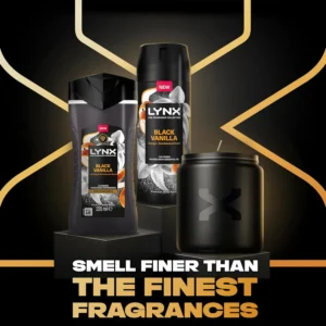 Lynx Black Vanilla Fine Fragrance Kit Gift Set With A Body Spray A Body Wash And