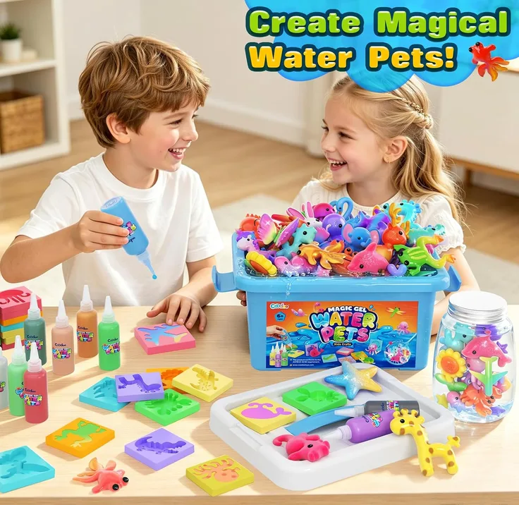 Magic Water Elf Toy Craft Kits Diy Squishy Maker Toys For Kids Ages 4 8