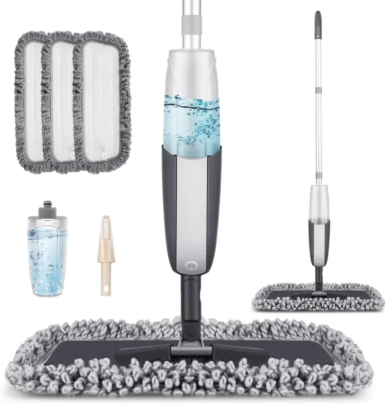 Mangotime Spray Mop For Floor Cleaning With 3 Washable Microfibre Pads