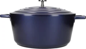Masterclass Cast Aluminium Casserole Dish Blue 28cm 5litre Gift Boxed