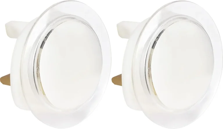 Masterplug Soft Glow Led Night Light Plug In Set Of Two 60mm Clear Pack Of 2 Gl1