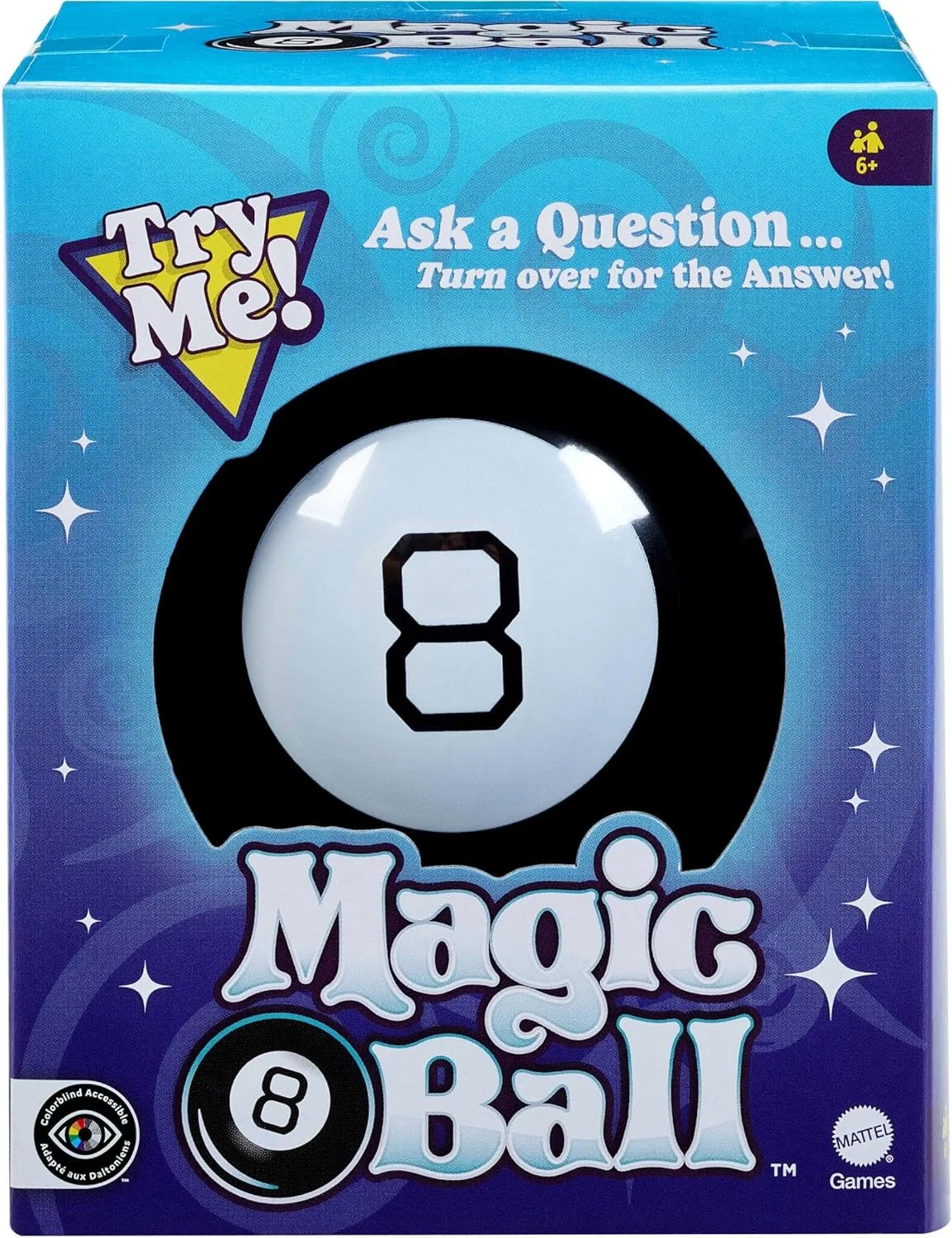 Mattel Games Magic 8 Ball Classic Novelty Toy For Ages 3