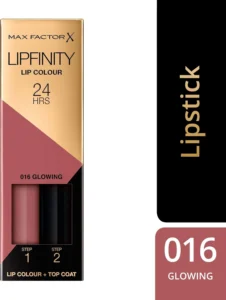 Max Factor Lipfinity Long Lasting Two Step Lipstick 016 Glowing Pink 4 2g