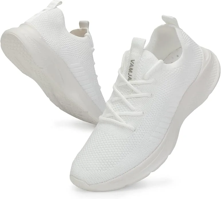 Men S Running Shoes Fashion Sneakers Lightweight Breathable Flying Knitting Lace