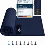 Microfibre Towel - 30×60cm Quick Dry Towels for Adults | 250 GSM, Lightweight & Highly Absorbent, Microfibre Beach Towel for Gym, Yoga, Travel, Camping and Hiking, Navy Blue