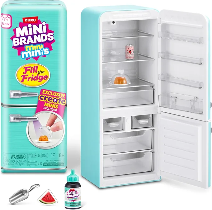 Mini Brands Fill The Fridge Playset W UV Light By Zuru Collectibles Diy Resin Pl