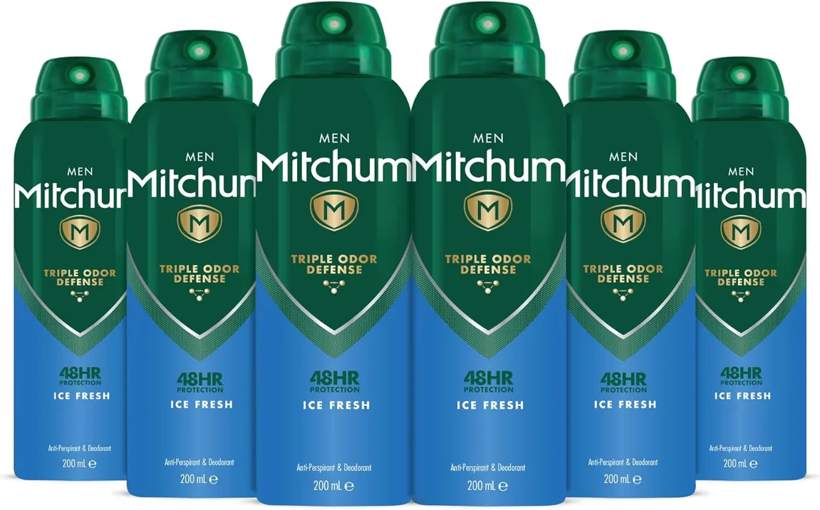 Mitchum Men Triple Odor Defense 48hr Protection Deodorant Spray And Antiperspira