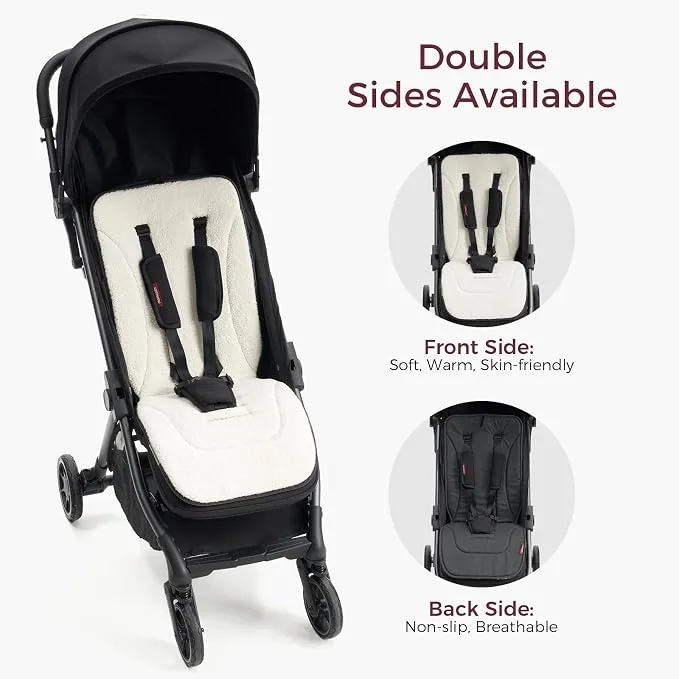 Momcozy Reversible Stroller Cushion Universal Breathable Stroller Liner