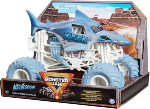 Monster Jam Official Megalodon Monster Truck Collector Die Cast Vehicle 1 24 Sca