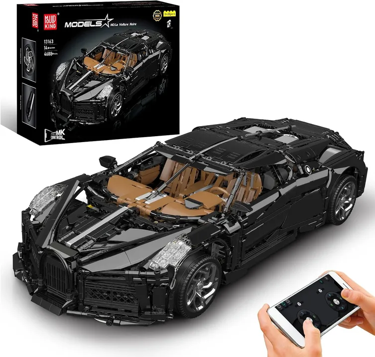 Mould King Sports Car Building Kits Remote App Control 4688 Pieces Race Car Mode