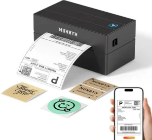 Munbyn Shipping Label Printer Bluetooth Postage Thermal Label Printer 4x6 For Bu
