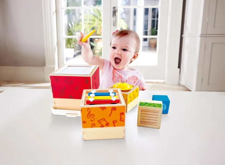 Music Set For Kids Hape Multi Musical Block Set With 5 Musical Instruments 18 Mo