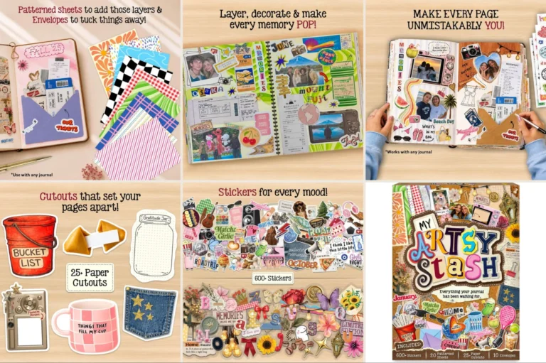 My Artsy Stash Scrapbooking Kit Journaling Kit And Junk Journal Supplies