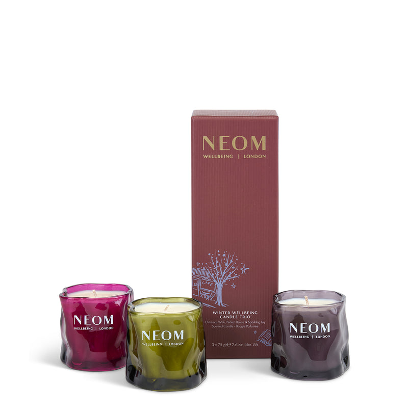 NEOM Winter Wellbeing Candle Trio
