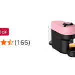 Nespresso Vertuo Pop Coffee Machine by De'Longhi, Over 40 Varieties of Pods, 6 Coffee Cup Sizes, Espresso, Cappuccino, Starter Capsule Set Included, ENV90.P, Pink