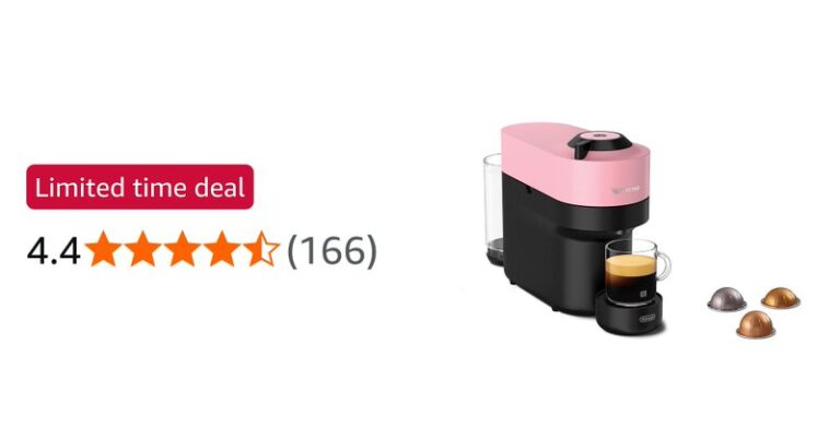Nespresso Vertuo Pop Coffee Machine By De Longhi Over 40 Varieties Of Pods 6 Cof